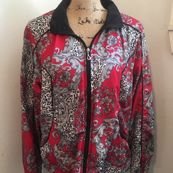 Kim Rogers Jackets & Blazers - Vintage 80s Kim Rogers Full Zip Floral Jacket